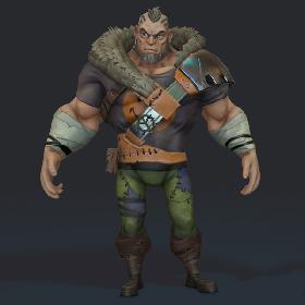 Bad Biker Anim Rig 3D model